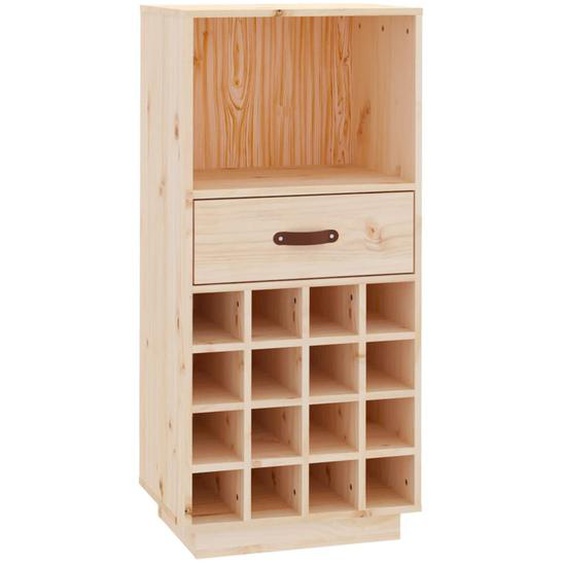 Vidaxl Armoire À Vin 45x34x100 Cm Bois De Pin Massif