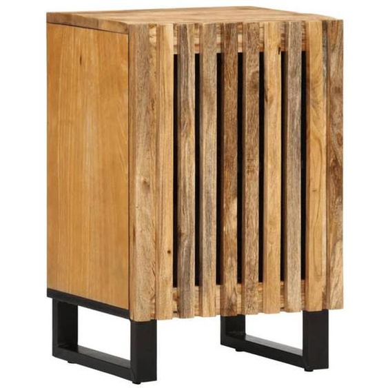 vidaXL Armoire de salle de bain 38x34x58 cm bois manguier massif brut, armoire à pharmacie, meuble de salle de bain, unité 377539