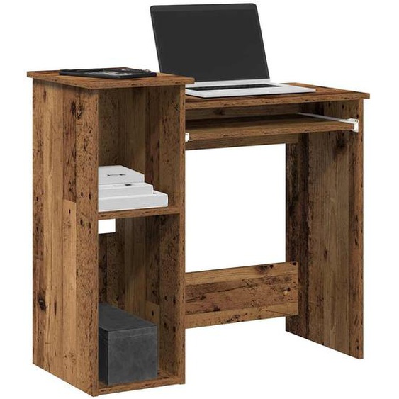 Vidaxl Bureau Avec Étagères Vieux Bois 84x40x78 Cm Bois Dingénierie