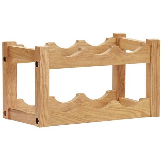 Vidaxl Casier À Bouteilles 6 Bouteilles 37x21x21 Cm Bois De Chêne