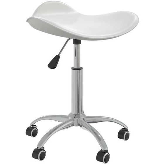 Vidaxl Chaise De Bureau Blanc Similicuir