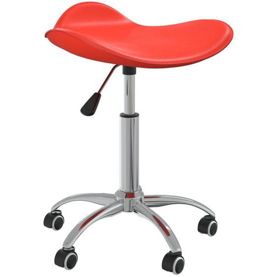 Vidaxl Chaise De Bureau Rouge Similicuir