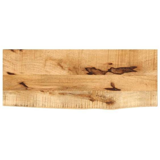 vidaXL Dessus de table 70x30x2,5 cm bord vivant bois massif manguier, dessus de table en bois, dessus de table dappoint, 370333