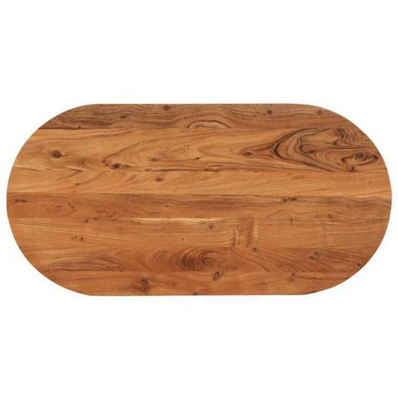 vidaXL Dessus de table 80x40x3,8 cm ovale bois massif dacacia 370092