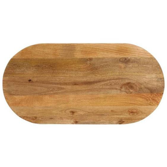 vidaXL Dessus de Table, Dessus de Table de Remplacement, Dessus de Rechange Salle à Manger, 140x50x2,5 cm Ovale Bois Massif 370149