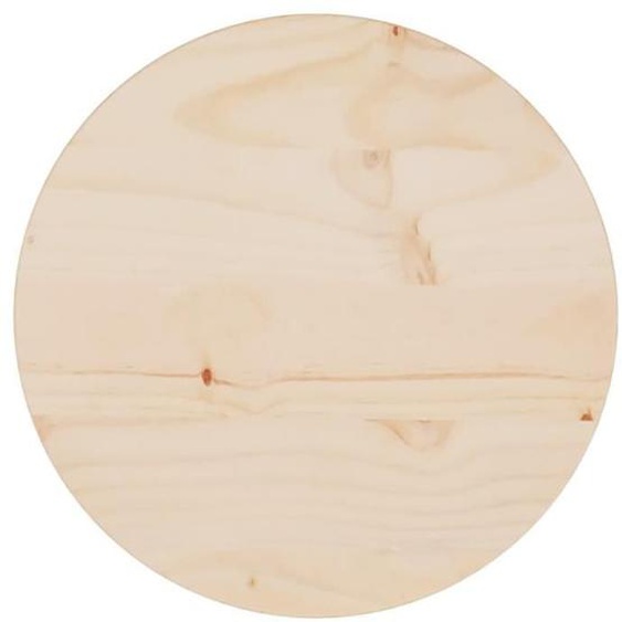 vidaXL Dessus de table Ø30x2,5 cm Bois de pin massif  813644