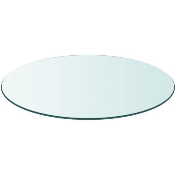 vidaXL Dessus de table ronde en verre trempé 400 mm