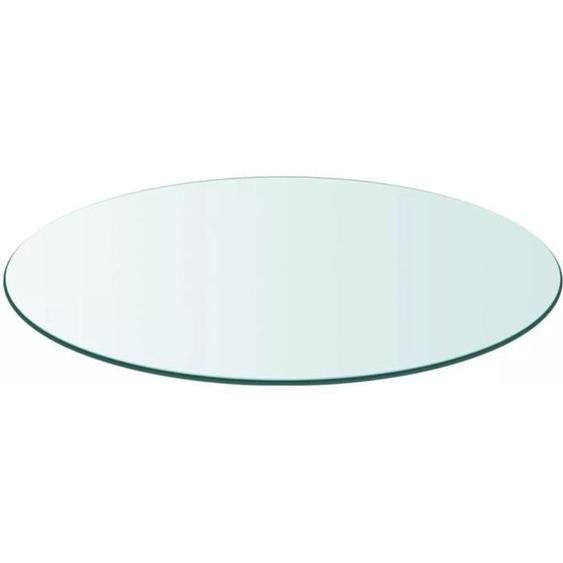 vidaXL Dessus de table ronde en verre trempé 700 mm