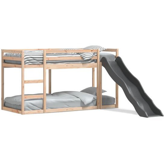 Vidaxl Lit Superposé Avec Toboggan Et Échelle 90x190cm Bois Pin Massif