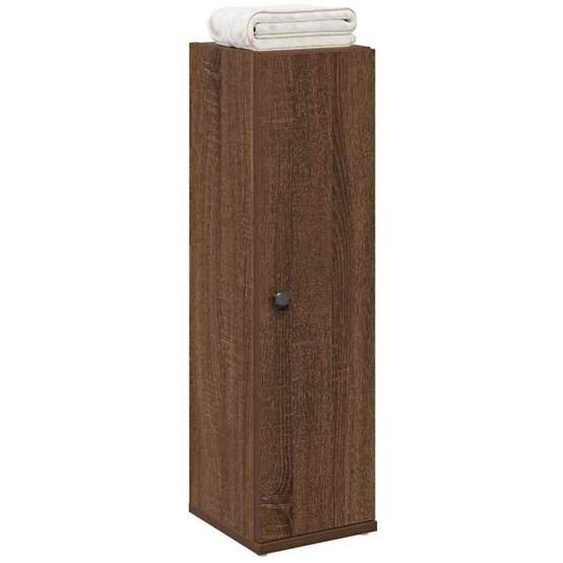 vidaXL Meuble de salle de bain avec porte-rouleau chêne marron 858521