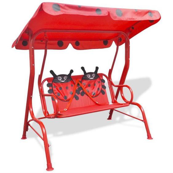 vidaXL Siège Balançoire pour Enfants Rouge Balançoire à Siège pour Enfants 41840