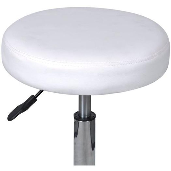 Vidaxl Tabouret De Bureau Blanc