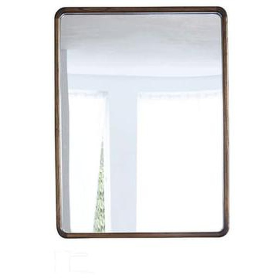 VINTAGE  Miroir en mindi massif finition noyer