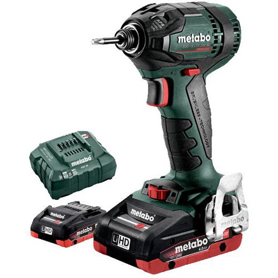 Visseuse à chocs 18V SSD 18 LTX 200 BL  + 2 batteries 4Ah + chargeur + coffret METABOX - METABO - 602396800