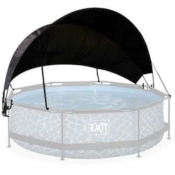 Voile dombrage piscine rond noir 300 cm