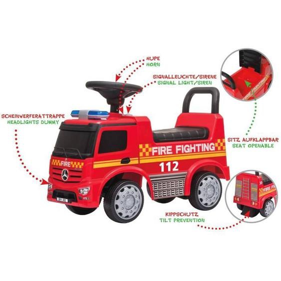 Voiture À Pousser Mercedes-benz Antos Pompier Pour Enfant - Jamara Kids - Multicolore Rouge