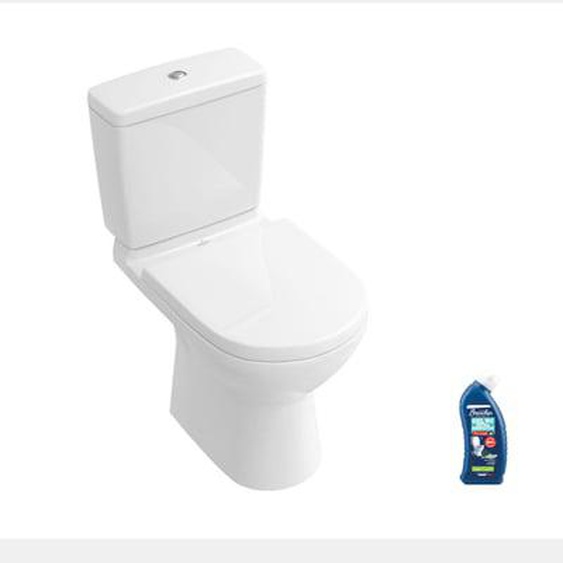 WC à poser  O.novo avec abattant frein de chute déclipsable + nettoyant Briochin