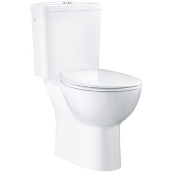 WC à poser sans bride Bau Ceramic Quickfix avec abattant frein de chute declipsable