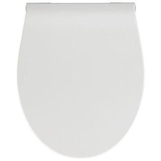 WENKO Abattant WC avec frein de chute Premium LED, lumière LED avec capteur acoustique, fixation inox, Duroplast antibactérien