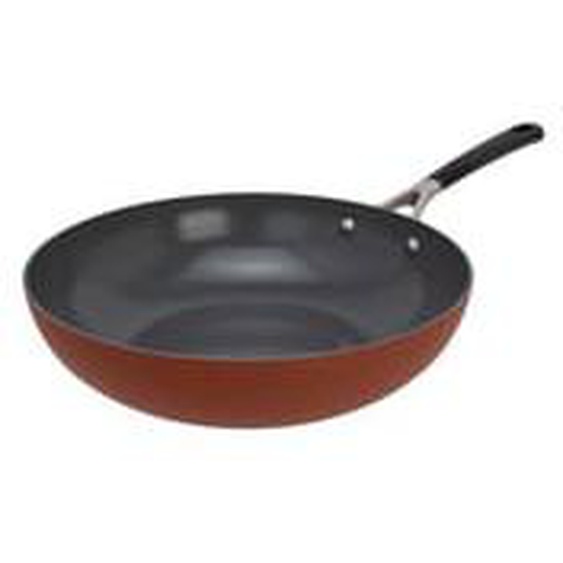 Wok Cerapro 28 cm Terracotta