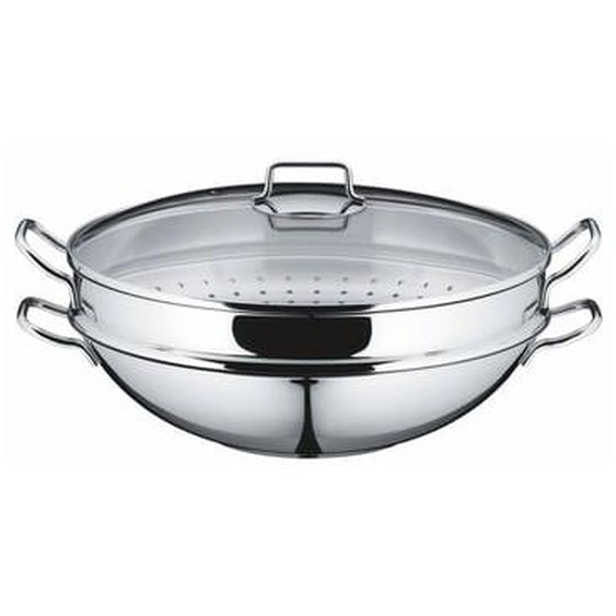 WOK MACAO 4 pièces PARTY acier inoxydable 36 cm