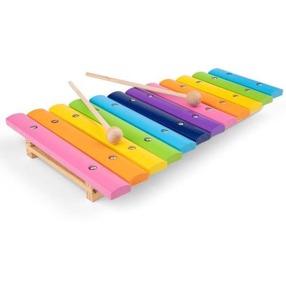 Xylophone En Bois New Classic Toys 12 Tons 33 Cm - Jouet Musical Pour Enfants Jaune