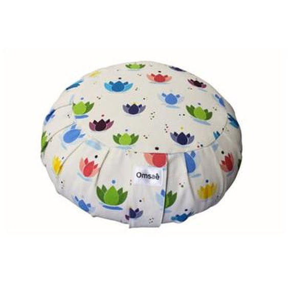 Zafu Enfant en Coton Imprimé Lotus