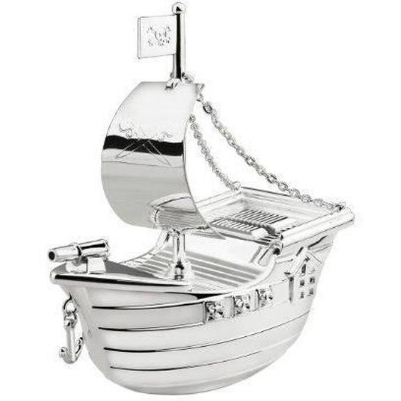 Zilverstad 6179261 Tirelire bateau de pirates avec protection anti-oxydation Argenté 13,5 x 6,5 x 15,5 cm…